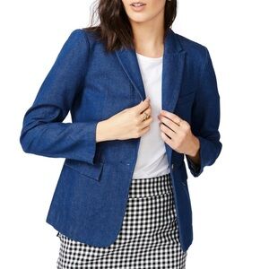 Court & Rowe Single Button Twill Blazer